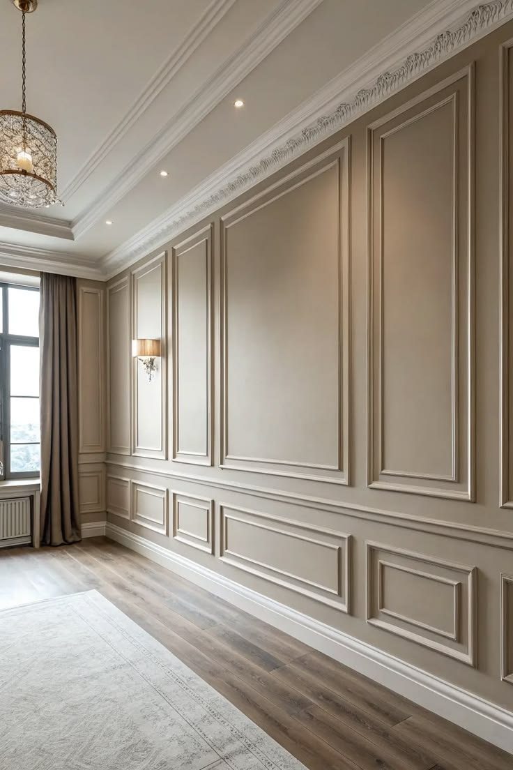 Custom paneling and moldings